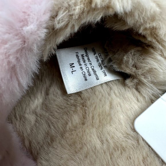 New L*Space pink/tan Cloud Slippers NWT Size M-L Super comfy - Picture 6 of 10